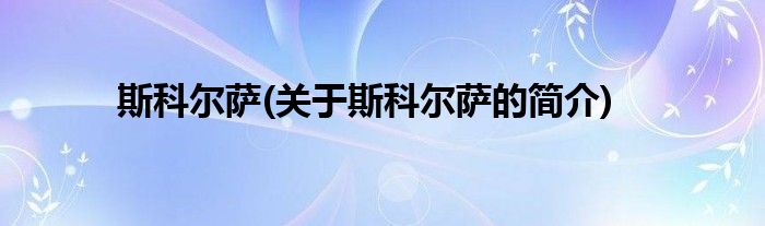 斯科尔萨(关于斯科尔萨的简介)
